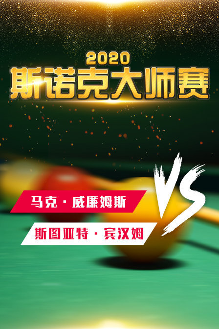 2020斯诺克大师赛 马克·威廉姆斯VS斯图亚特·宾汉姆