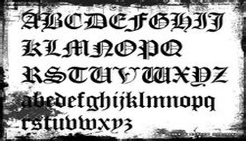 亦有译作"哥特体",十二～十四世纪出现和流行于欧洲的一种拉丁字体.