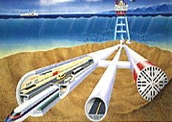 其长度将是连接英法两国的英吉利海峡隧道长度