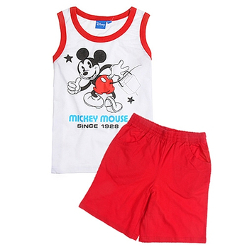 迪士尼\/Disney 米奇男童针织休闲套装(背心+短