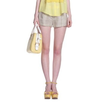 ochirly 欧时力 <em>女式</em> 欧美通勤中腰撞色<em>A字短裤</em>