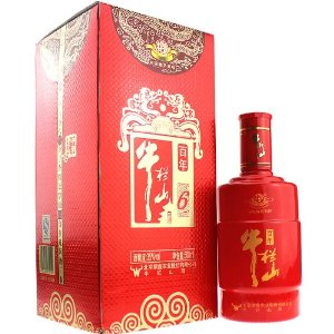牛栏山红六年牛栏山百年二锅头酒35度500ml 