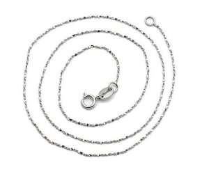 潘尼珂 925纯银加厚镀白金项链-满天星 16寸\/4