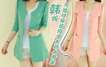 韩版修身时尚小<em>西装外套休闲女</em>西服 - 西装/女