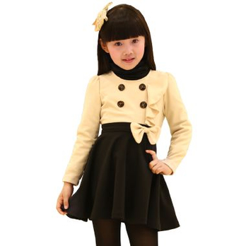 deesha/<em>笛莎</em> <em>女童装</em>秋装新款<em>公主</em>裙式风衣 - 儿