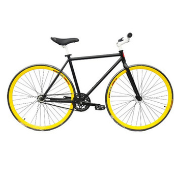 耐嘛死飞公路自行车zxc 倒骑\/倒刹 17色金秀贤类似款 8黑架黄圈 倒刹 - 运动自行车\/自行车及配件\/汽车用品 - 360购物