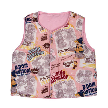 花儿开 白<em>鸭绒儿童</em>羽绒卡通<em>马甲</em>宝宝服冬款羽