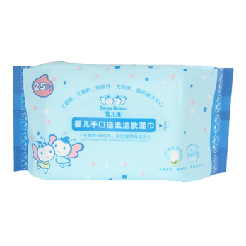 【爱婴岛】蜜儿港 婴儿手口倍柔洁肤 湿巾25片