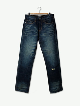 FURY ANIMALS 猫爪痕直筒牛仔裤 - 牛仔裤\/男