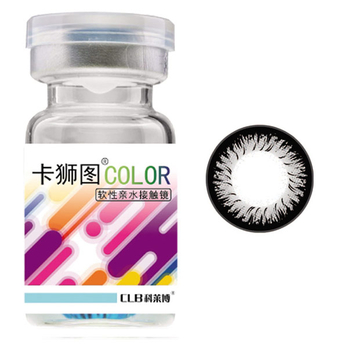 科莱博 美瞳卡狮图隐形眼镜年抛1片装\/灰彩色
