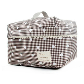 纳衣阁 巧克力小号可洗软式衣服棉被布艺收纳