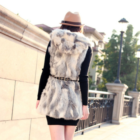 九茵九茵 2012冬装新款 欧美风大牌高档<em>免毛</em>皮