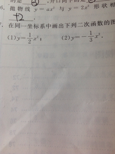 y=1\/2x的平方 二次函数图像怎么画?_360问答