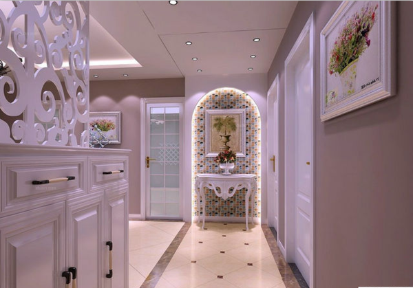 欧式装修风格的墙面适合挂什么样的马赛克画_