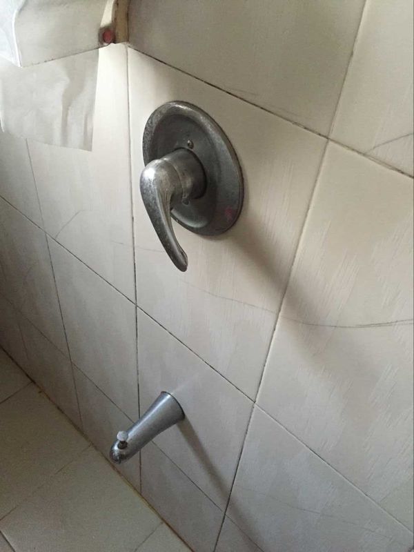 谁知道这个淋浴装置如何拆掉 (上下两个)花洒已