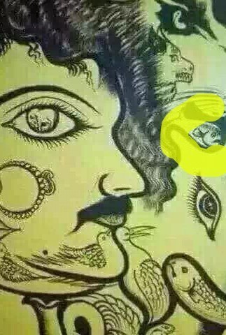 望大神帮忙找兔子,图中有俩个兔子 望大神找出