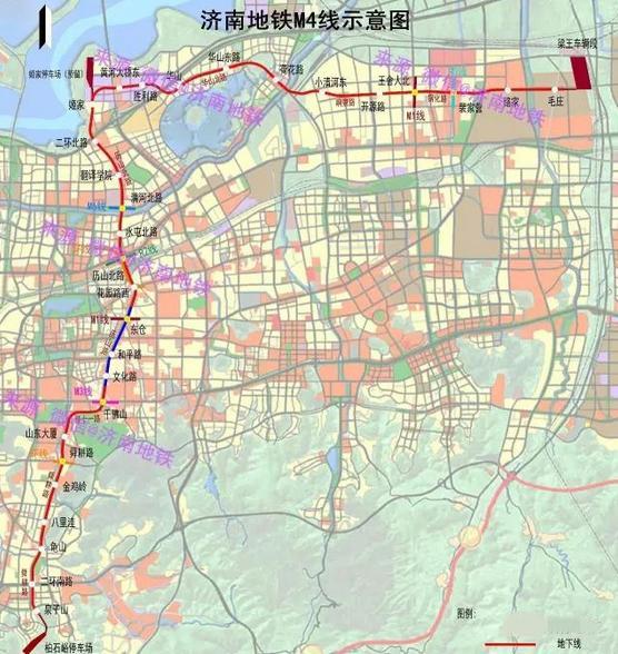 轻轨丨济南经十路已开工4个轨交站,m2m3线最新进展在这里!