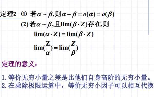 高数的等价无穷小量怎么理解?_360问答