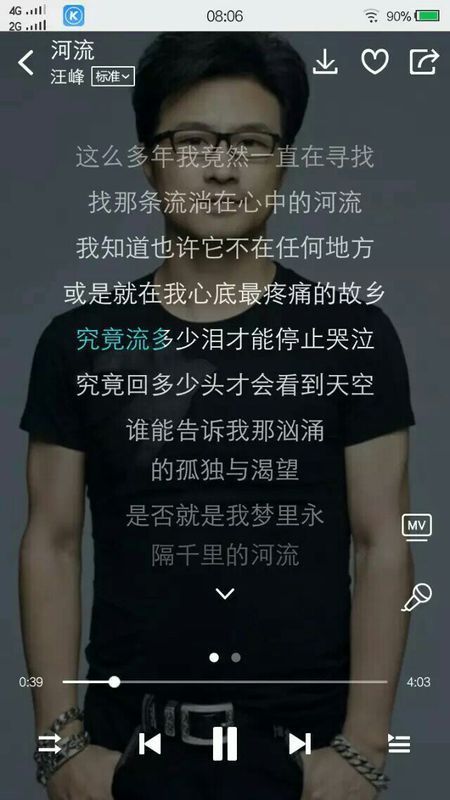 汪峰的这首新歌 河流 很好听啊 歌词想表达的什