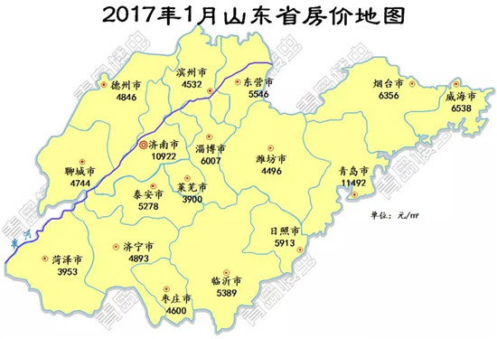 扎心了!山东各地房价地图 | 扒一扒你老家的房价与收入