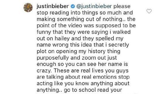 比伯浏览记录中出现赛琳娜视频?回应:幻想该结