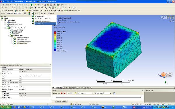 ansys workbench如何在某一小区域加载荷_36