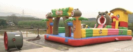 又一起!河北涞源突发龙卷风掀翻充气堡,2儿童