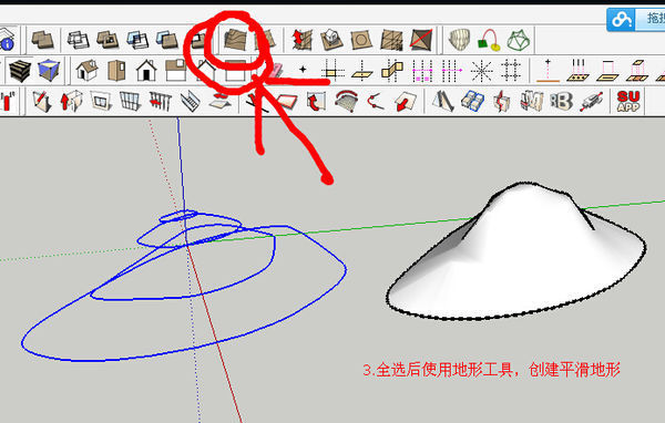 用现有的等高线CAD文件在sketchup中做地图广州cad图片