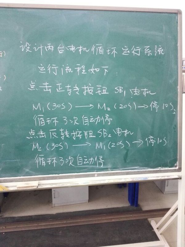 设计2台电机循环计数的正反转控制程序,要求画