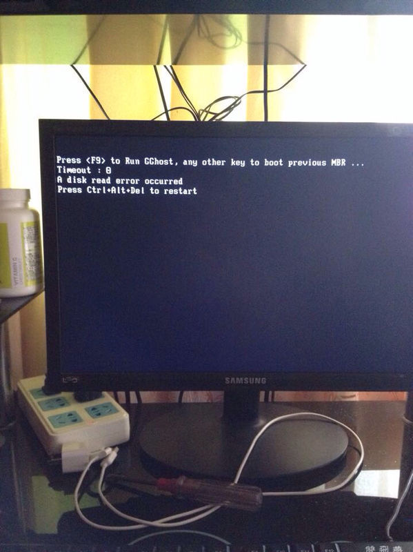 电脑开机的时候显示这样是什么问题、硬盘坏了