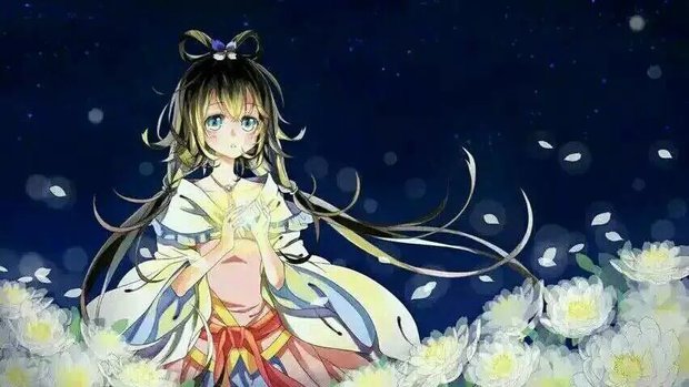 求洛天依的电脑桌面壁纸,要柔和唯美梦幻的._