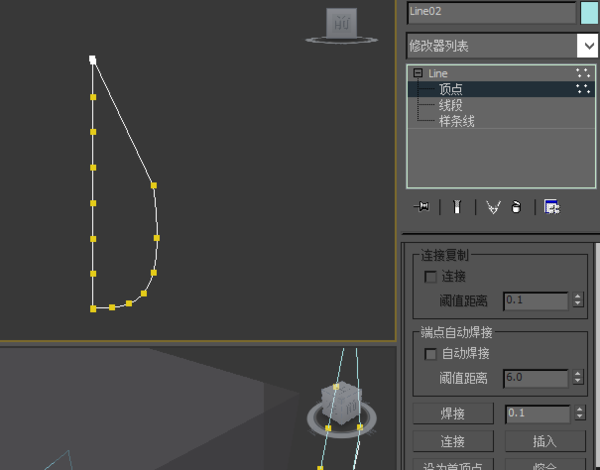 3Dmax怎么修改样条线画的图形如何闭合_360