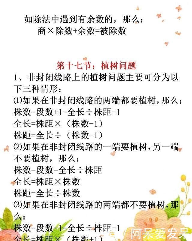 公式年级数学大全1~6小学各类汇总公式解题,值快速跑体育小学图片