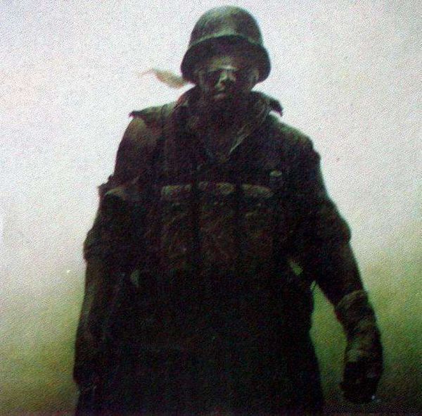 中国军人 30秒的一个视频 讲的是一个双目失明