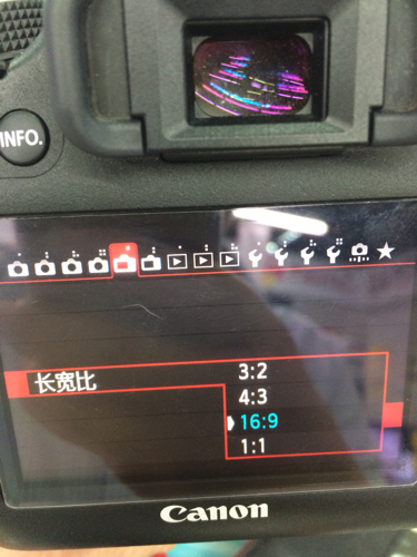 为什么我用16:9的规格拍出来的照片放在16:9的