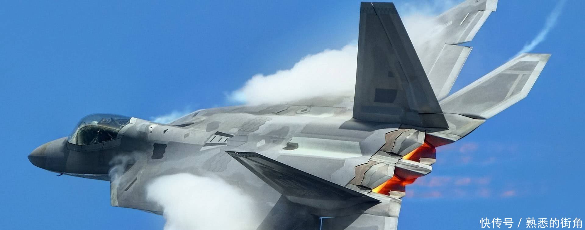 为何F22尾焰是红色,而歼20却是蓝色,是推力不