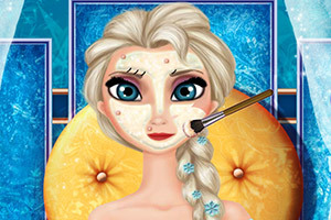 艾尔莎做美容,艾尔莎做美容小游戏,360小游戏