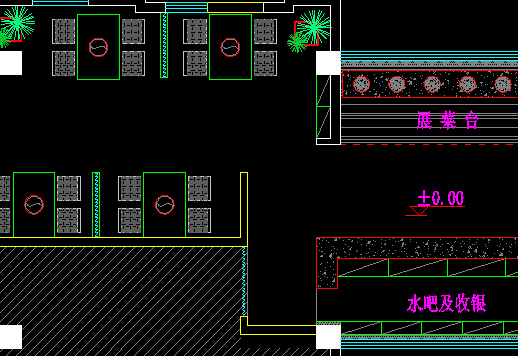 一个火锅店的CAD设施平面图是要画些什么?_