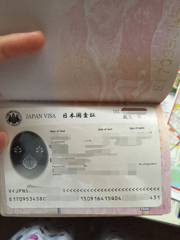 第一张是我今年要去日本自由行的签证,第二张