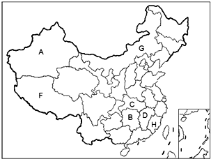 读中国行政区划图完成:(1)我国共有_个省级行政