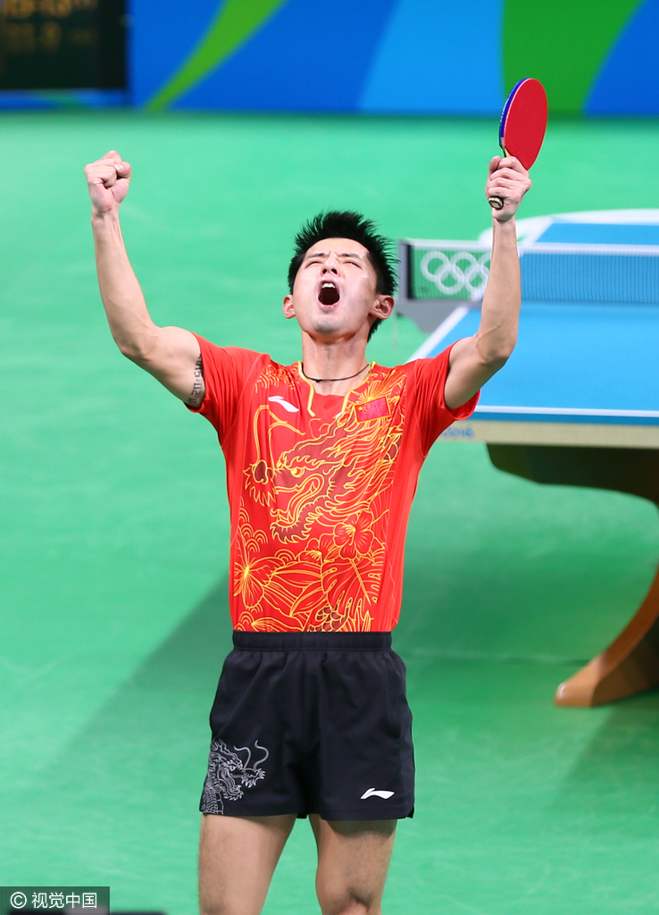 刘国梁说了啥让张继科上演逆转?张继科比赛现场曝光(组图)