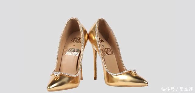 世界上最贵的高跟鞋,钻石镶边黄金为底,一双价