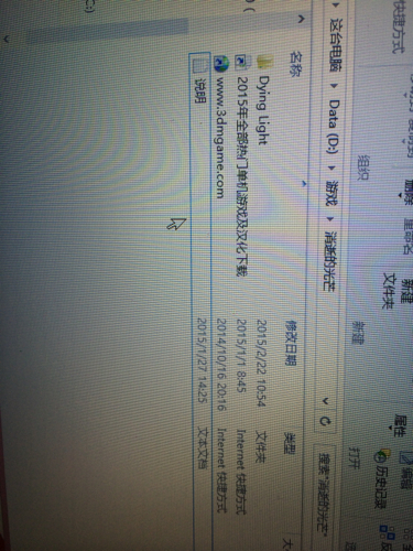 在3DM下载的游戏,消逝的光芒,下了解压之后找