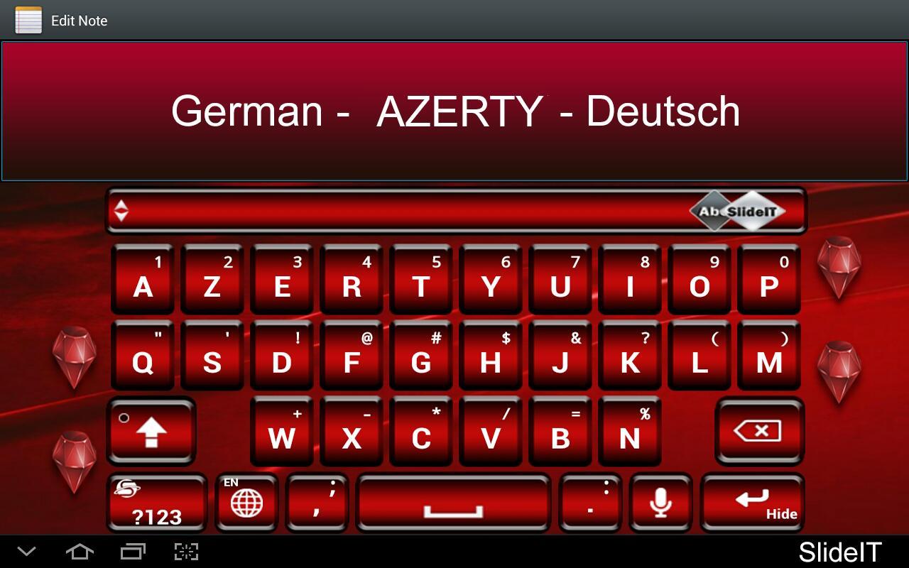 slideit german azerty pack