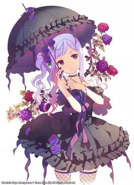 求红发红眼和紫发紫眼的动漫少女.速求.