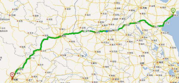 从青岛骑摩托车到成都线路怎么走_360问答