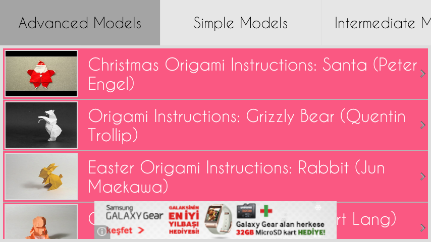 Origami Tutorials HD截图3