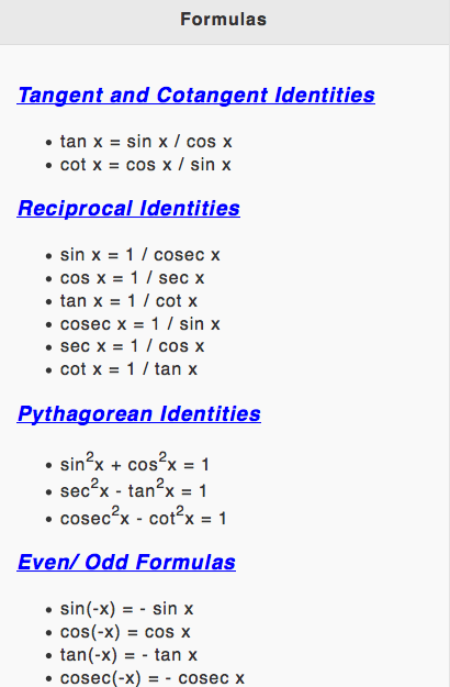 Maths Formula Reference Free截图6