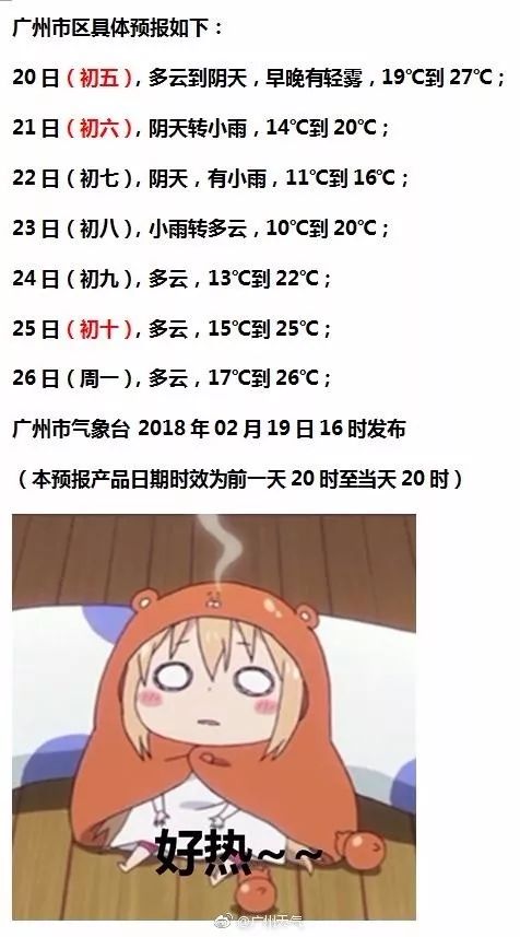 广州天气:人过年热疯?冷空气+雨后天到,最冷是这天!