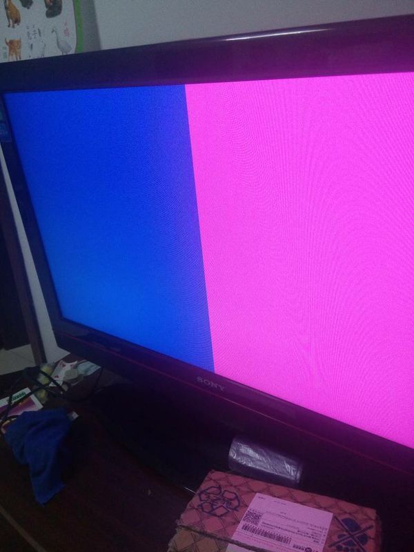 液晶电视右半边蓝底变红底了,怎么修7_360问